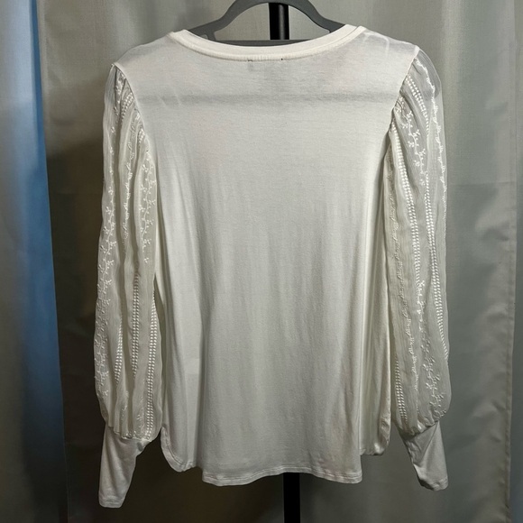 1. State White Long Sleeve Blouse - Picture 5 of 6